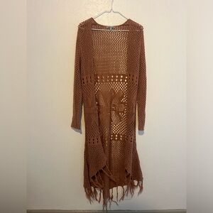 Charlotte rouse crochet duster cardigan